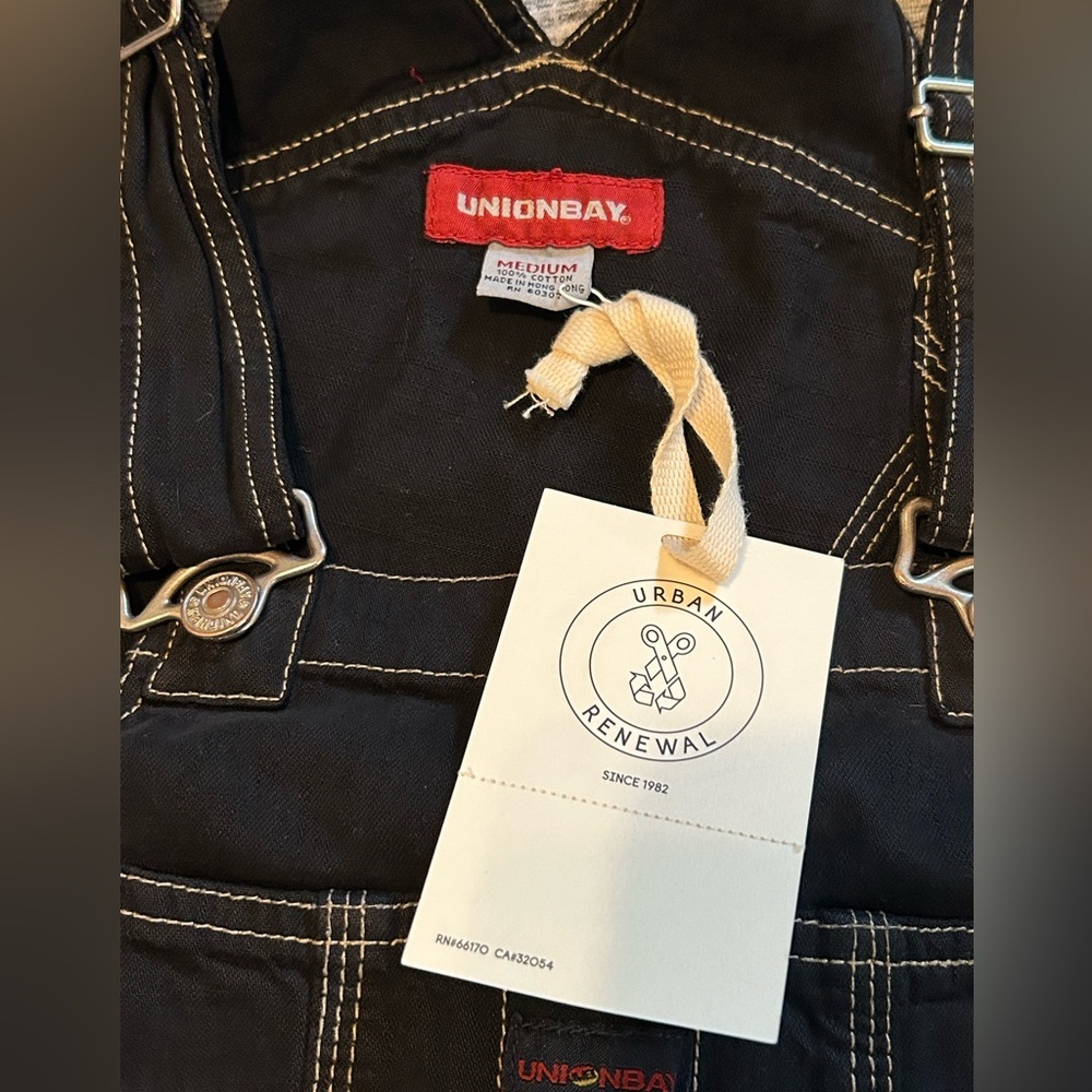 Union Bay Black Denim Overall Skirt - Picture 5 of 6
